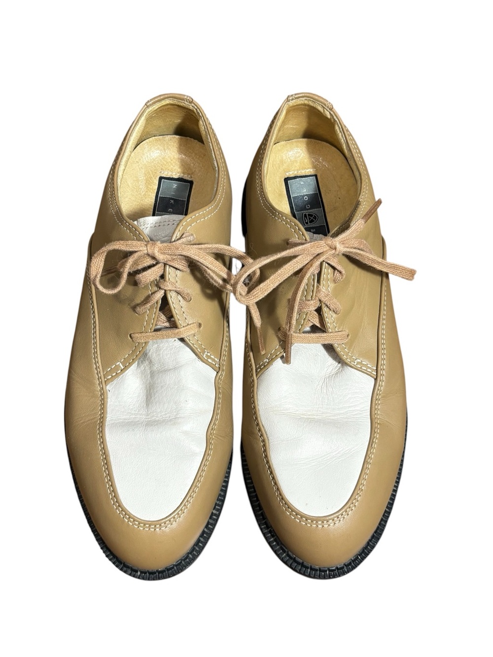 Nike Golf Bella Last Golfing shoes. Cream and Beige leather. Women’s 7 - Picture 2 of 7